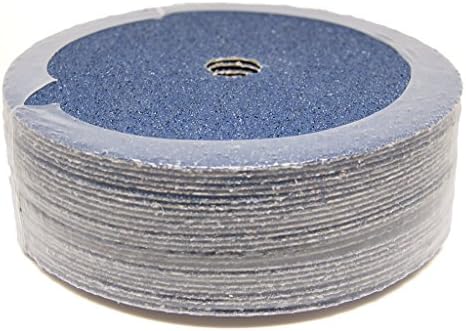 Benchmark Abrasives 7 Inch Sanding Discs Zirconia Resin Fiber Grinding Disc for Grinding, Stripping on Wood, Fiberglass, Steel, Metal, 7/8" Arbor Angle Grinder Sanding Disc, 25 Pack - 36 Grit