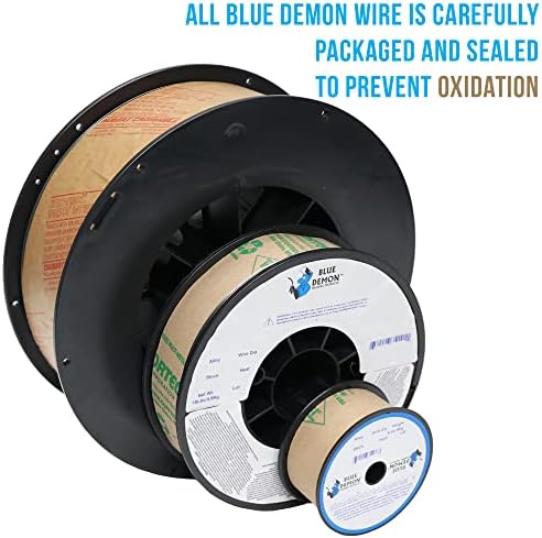 Blue Demon ER70S6 X .030 X 11 LB MIG/GMAW Carbon Steel Welding Wire, All Position, Low Spatter, Formulated to Provide Porosity-Free, X-Ray Quality Welds, 0.03 dia