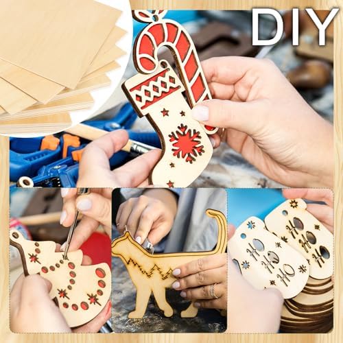 30PCS Basswood Sheets 12 x 12 x 1/8in, 3mm Basswood for Laser Cutting, Unfinished Plywood for Laser Engraving Wood Burning Models Painting DIY Crafts