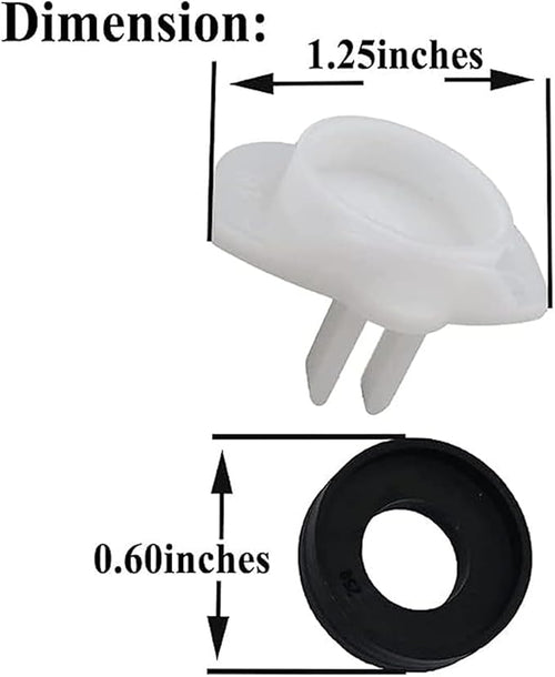 10 PCS 101237 OEM for Moen Cup Seal & Diverter Gate for Plumbing Fixture or Faucet, 3800 Tub Spout Replacement Part