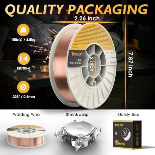 TOOLIOM ER70S-6 0.023" Mild Steel MIG Welding Wire 10LB