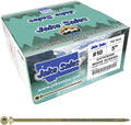 Jake Sales #10 x 5 Bronze Coated Multipurpose Wood Screw Torx/Star Drive Flat Head (Full Box - 750 Screw Count) Exterior Coated - ACQ Compatible Wood Screws