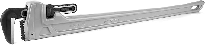 DURATECH 48-inch Aluminum Straight Pipe Wrench, Adjustable Plumbing Wrench | Heavy Duty, Drop Forged, Exceed GGG standard