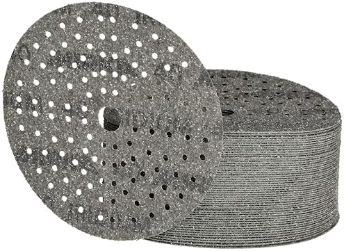 Mirka Iridium 6 Inch 40 Grit Premium Ceramic Blend Sanding Discs, 50 Pack