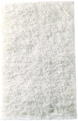 Mercer Industries 4201WH Floor Maintenance Pads, 12" x 18", White (5 pack)