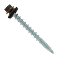 Fasteners Plus ST Fastening Kwikseal Woodbinder Metal to Wood #10 x 2 Koko Brown Screws with EPDM Rubber Washer, 250-Count - Designed for Metal Roofing and Siding Panels