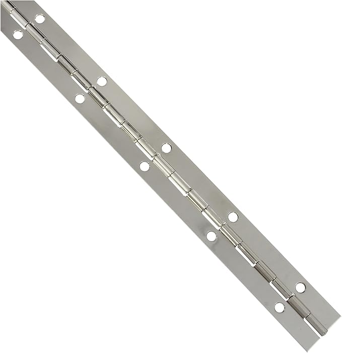 National Hardware N265-371 V570 Continuous Hinge in Nickel,1-1/16" x 12"