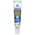 GE Advanced Silicone Caulk for Window & Door, White, 2.8 fl oz Tube, 1 Pack - 100% Waterproof Silicone Sealant, 5X Stronger Adhesion, Freeze & Sun Proof