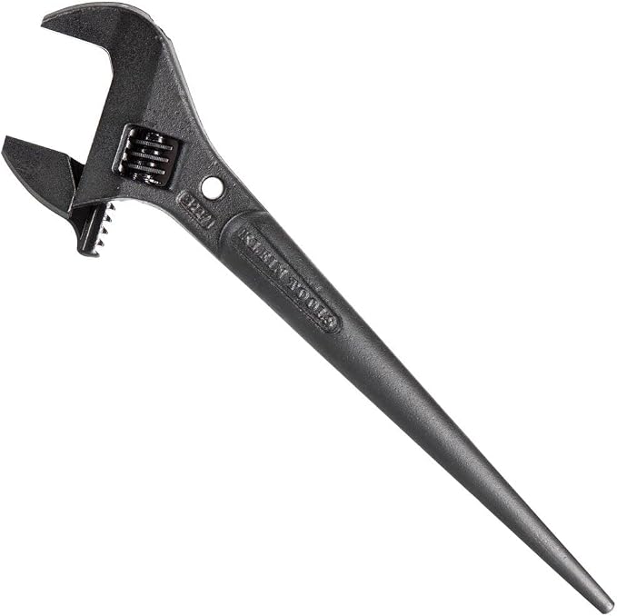 Klein Tools Adjustable Spud Wrenches (16-Inch & 10-Inch) with Tether Holes