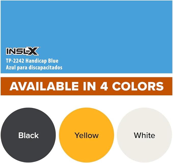 INSL-X Acrylic Latex Traffic Paint, Handicap Blue, 1 Gallon