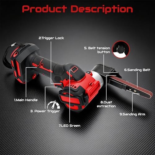 Cordless Belt Sander for Milwaukee M18 Battery (No Battery)