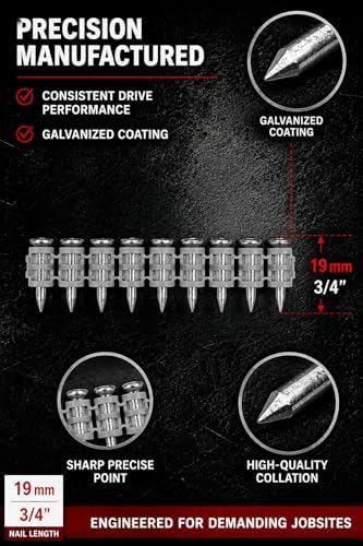 BX3 ¾″ Concrete Nails For Hilti BX3-1,000 X-P B3 MX CONCRETE NAILS Compatible