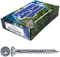 Jake Sales #9 x 1-5/8" Silver Star Stainless Steel Wood Screw Torx/Star Drive Head - Grade 300 Series Stainless Steel Torx/Star Drive Wood Screws - (5 Pound CASE ~7380 Screws)