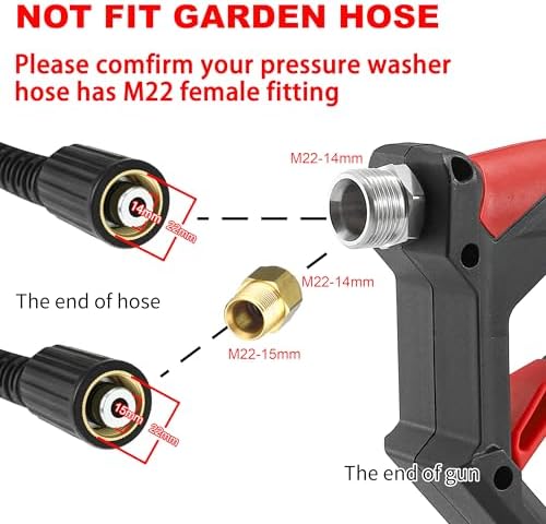 Tool Daily Short Pressure Washer Gun with Foam Cannon, 1/4" Quick Connect