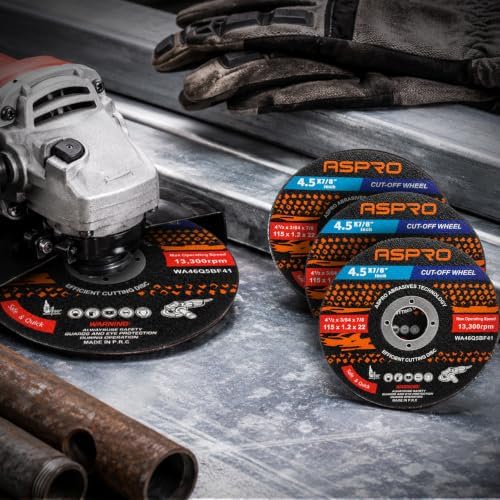 4 1/2 Cut Off Wheel for Metal 300 PCS, 2X Longer Life for Angle Grinder