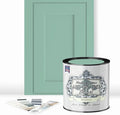 ALL-IN-ONE Paint by Heirloom Traditions, Honest (Mint Green), Quart - Durable cabinet and furniture paint. Built in primer and top coat, no sanding needed. Includes our 30 featured color card.