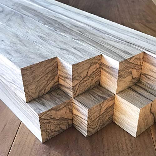 Black Limba Wood Turning Blanks 6pcs - 2" x 2" x 36"