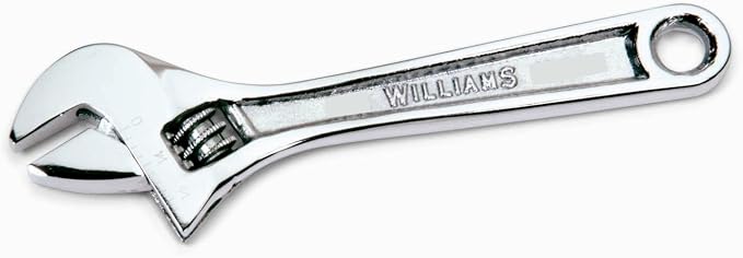 Williams 13410A Adjustable Wrench, 10-Inch, Chrome