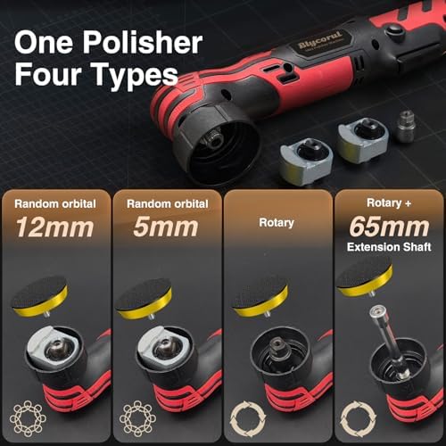Cordless Mini Polisher, DA&RO Mini Car Buffer Polisher