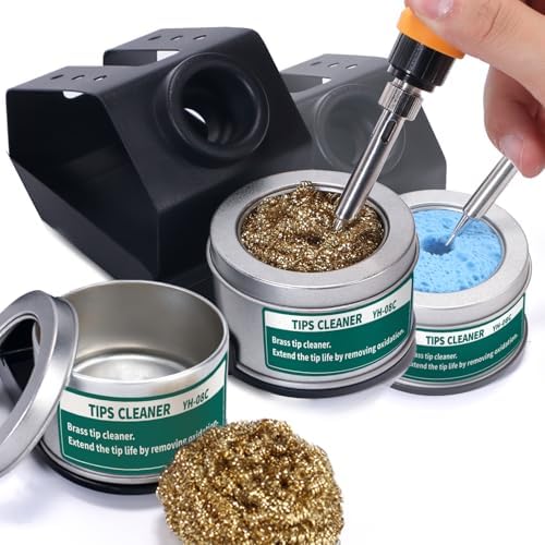 YIHUA 939D+ I Soldering Station, Upgraded, 75 Watt Equivalent with 3 Memories, °C/°F LCD display, Sleep Function, Automatic Shutdown & Brushed Aluminum Panel(Iron-burn Resistant)