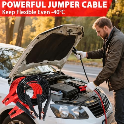 Car Emergency Roadside Tool Kit with Jumper Cable Shovel,Auto Truck Vehicle Assistant Safety Kit Bag for Men Women with First Aid Kit, Winter Basic Automobile Road Side Kit