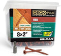 Deck Plus Wood Screws, #8 x 2in, 735 Pack, Red Epoxy Finish