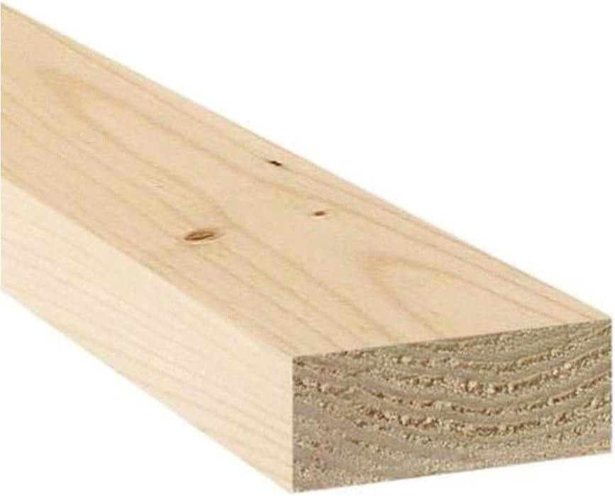 VENTRAL Lumber 2 in. x 4 in. (1 1/2" x 3 1/2") Construction Premium Whitewood Board Stud Wood 3FT