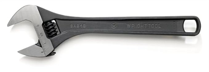 Adjustable Wrench Maximum Capacity 1/2" Black Industrial 4"