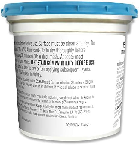 Famowood 40002144 Latex Wood Filler, White, Net Wt 13.0 lbs.