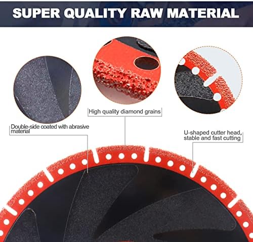 Metal Cutting Diamond Blade 4 1/2"- BRSCHNITT 115mm All-Purpose Diamond Saw Blade for Rebar Sheet Metal Angle Iron Stainless Steel Concrete.