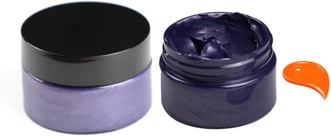 DGAGA Metallic Acrylic Paint,Metallic Purple Paint,1.69 OZ/Jar,Chalk Paste Paint Metallic,Metallic Paint for Crafts Color-shifting Glass Paint,Blendable,Paints on Rocks,Wood,Canvas,Fabric,Ceramic