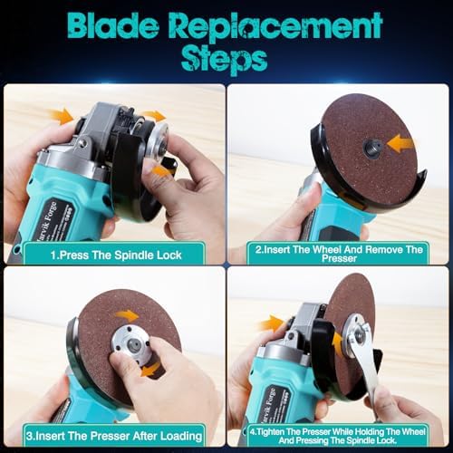 4.5" Cordless Angle Grinder Kit Compatible with Makita 18V Battery