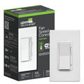 Leviton Decora Smart Fan Speed Controller, Wi-Fi 2nd Gen, Neutral Wire Required, Works with My Leviton, Alexa, Google Assistant, Apple Home/Siri & Wired or Wire-Free 3-Way, D24SF-1RW, White