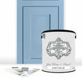 ALL-IN-ONE Paint by Heirloom Traditions, Santorini (Slate Blue), Gallon - Durable cabinet and furniture paint. Built in primer and top coat, no sanding needed. Includes our 30 featured color card.