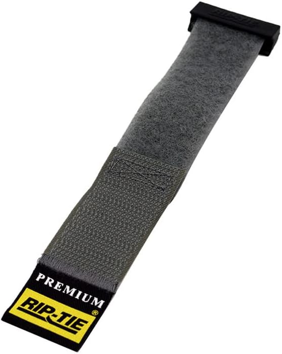 RIP-TIE 1 x 21.5 Rip-Lock CableWrap Cable Tie Perfect for Heavy Duty Cables 10 Pack Grey