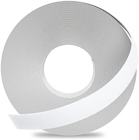 GSCIT Club White Edge Banding, 1/2 inch x 100ft Melamine Edge Banding with Hot Melt Adhesive Pre-glued Edge Banding Flexible Edging for Plywood Cabinet Furniture