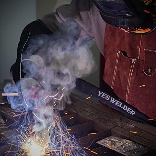 YESWELDER TIG Welding Torch Cable Cover Flame Resistant Leather Black Cover