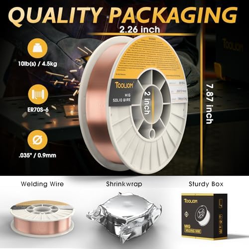 TOOLIOM ER70S-6 0.035" Mild Steel MIG Welding Wire 10LB