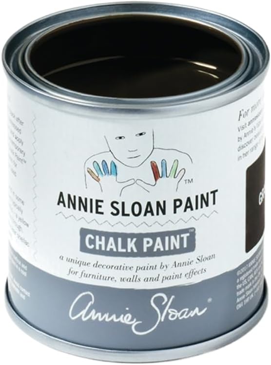 Annie Sloan Chalk Paint® (Graphite, 120 ml/4.06 Fl Oz) a unique decorative paint for furniture, cabinets and home décor with no sanding or priming