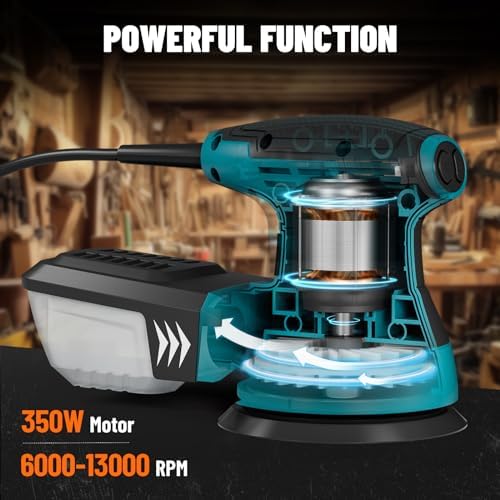 DOVAMAN Orbital Sander, Up to 13000 rpm, 3A Random Orbit Sander,