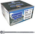#10 x 4 Silver Star Stainless Steel Wood Screw Torx/Star Drive Head - Grade 305 Stainless Steel Torx/Star Drive Wood Screws - (Full Box - 1,000 Approx. Screw Count)