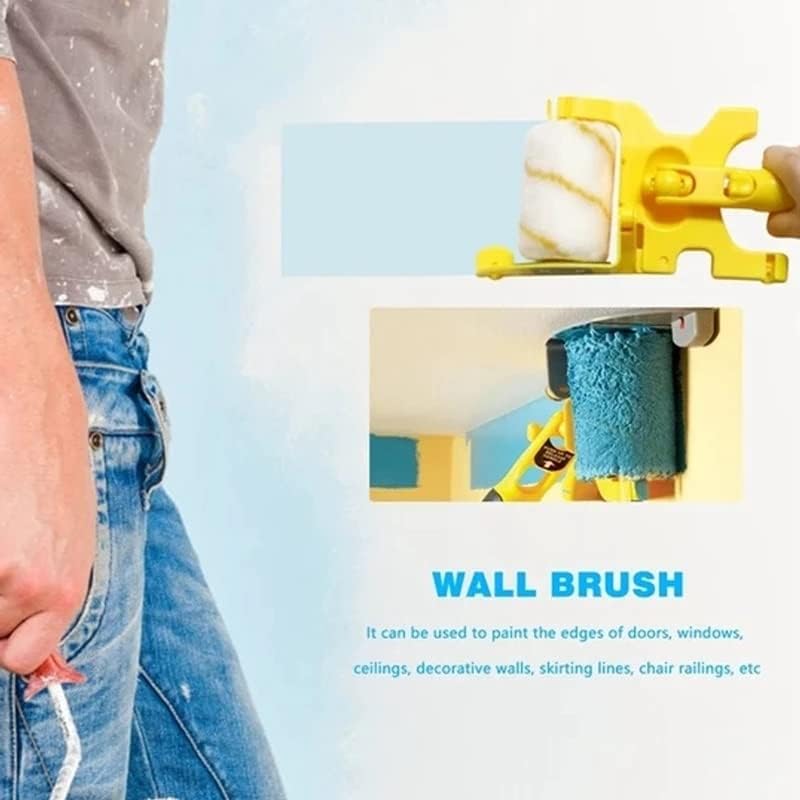 Clean Cut Paint Edger Roller Brush Wall Ceiling Door Painting Edging Tools for