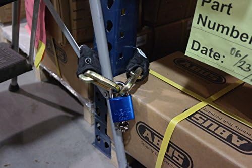 ABUS 83AL/45-300 S2 Schlage Rekeyable Padlock Aluminum Body with 1-Inch Shackle, Blue Zero-Bitted
