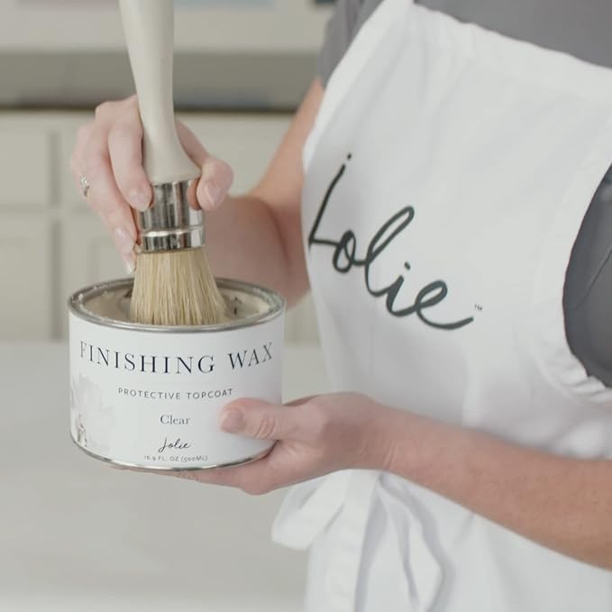 Jolie Finishing Wax - Protective topcoat Paint - Use on interior furniture, cabinets, walls, home decor and accessories - Odor-Free, Non-Hazardous - Clear - 500 ml