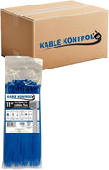 Kable Kontrol Cable Zip Ties, 11 Inch, 8500 Pcs, 50lbs Test, Blue | Nylon Plastic, Self Locking, UL Listed, Indoor Use
