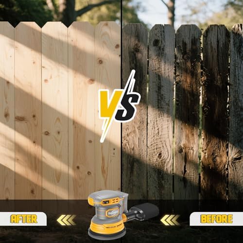 Cordless Orbital Sander Compatible For Dewalt 20V 60V With Dust Collector