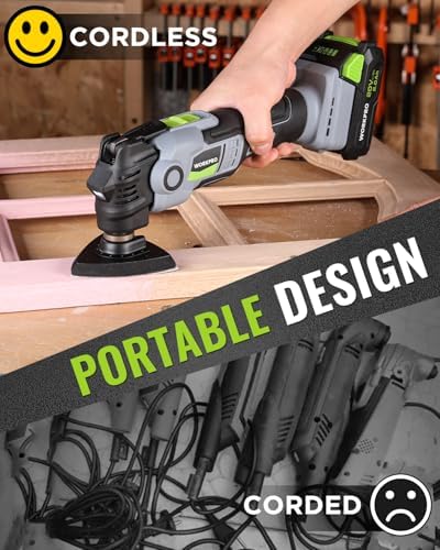 WORKPRO 20V Brushless Cordless Oscillating Multi-Tool Kit