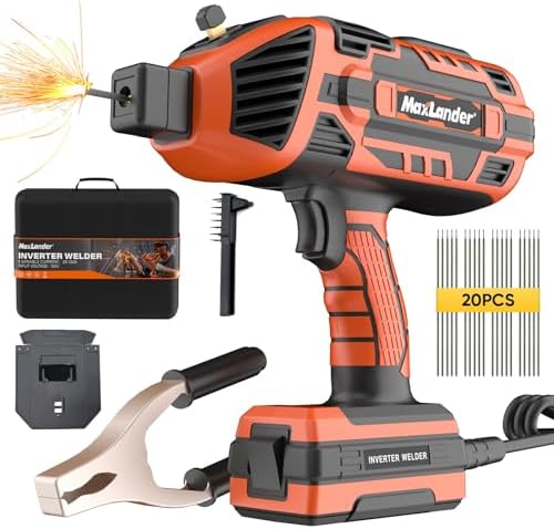 MAXLANDER Portable Welding Machine,110V ARC Stick Welder with IGBT Inverter