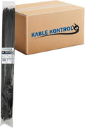 Kable Kontrol Cable Zip Ties, 36 Inch, 500 Pcs, HD 175lbs Test, Black | Nylon Plastic, UV-Resistant, Self Locking, UL Listed, Indoor & Outdoor Use