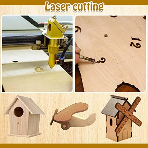 Juexica 24 Pcs 6 mm Baltic Birch Plywood for Laser Cutting 12 x 24 Inch